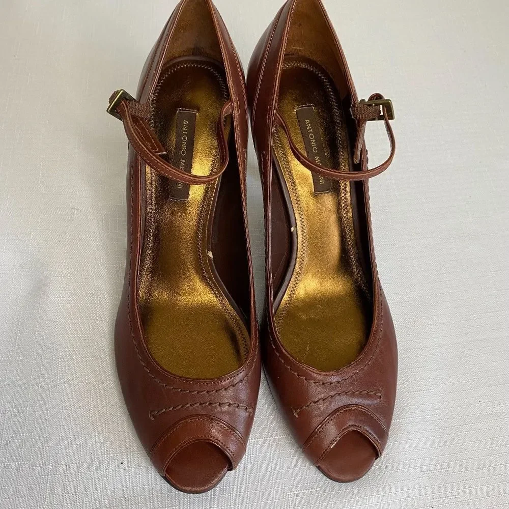 Antonia Melani 4" Peep Toe Heels - Picture 10 of 12